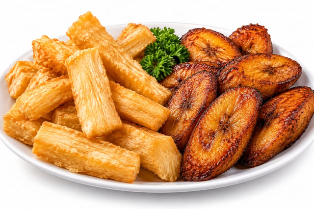 Fried Yuca Or Plantains.