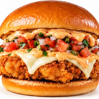 Spicy Fried Chicken Burger