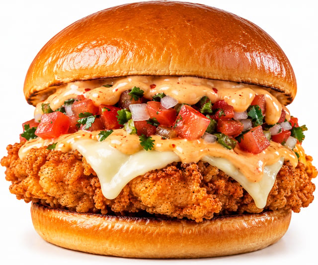 Spicy Fried Chicken Burger.