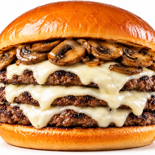White Cheese & Mushrooms (single)