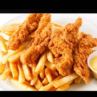 Tenders (4 pieces + Fries & 12oz Soda.)