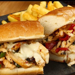 Chicken & Cheese Sub +Fries 