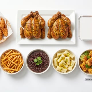 2 whole Chicken + 4 Sides,6 tenders,6 Wings & 2 Liter Soda ( 🍗🔥 )