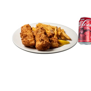 Kids tenders (3 tenders ,Fries & A juice Box)