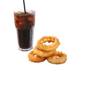 Onion RIngs & a Fountain Drink