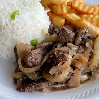Carne Asada + A Salad & a Bottle Coke