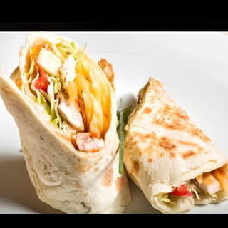 Buffalo Fried Chicken Wrap + Fries and a 12oz Drink