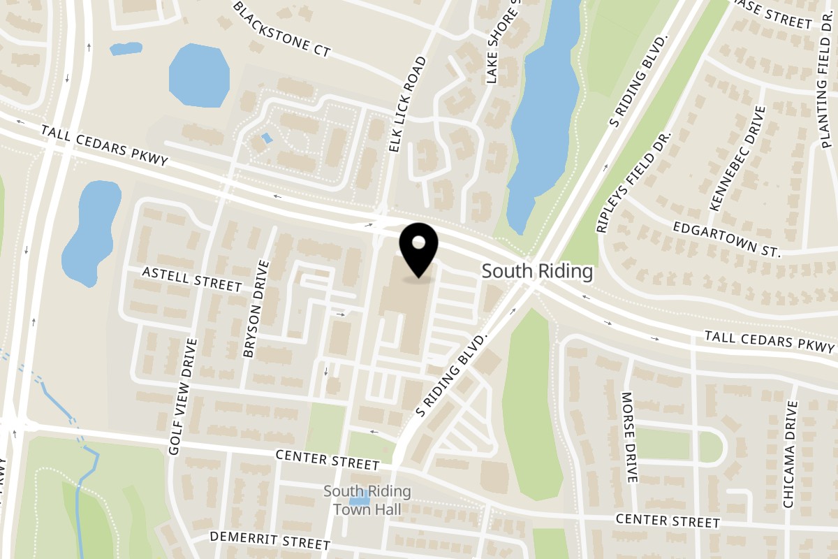 Map showing the location of Pollo X & Halal Boyz on 43090 Peacock Market Plaza Ste#160 in South Riding